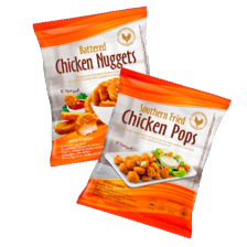 Battered Chicken Nuggets of Southern Fried Chicken Pops